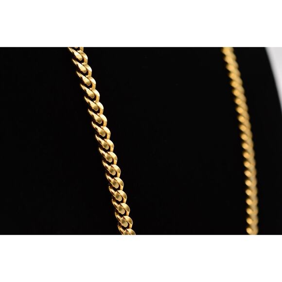 Givenchy Vintage Cuban Chain Necklace Unisex Gold Heavy Chunky Runway 37" Bin3D - Picture 4 of 12